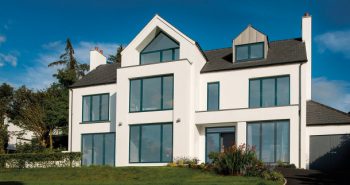 Lumi frameless House installation Osborn Glass Lumi windows.