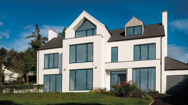 Lumi frameless House installation Osborn Glass Lumi windows.