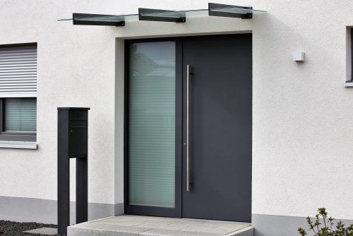 Aluminium Door Banner Grey Aluminium Door Banner Image