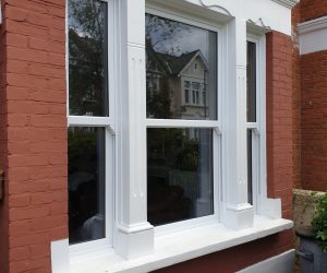 New uPVC white heritage windows