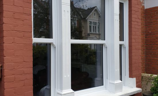 New uPVC white heritage windows