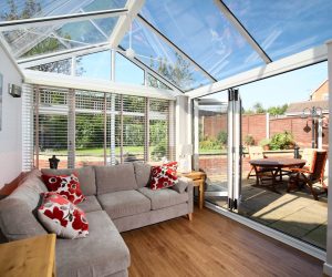 Osborn Windows modern conservatory with a glass roof